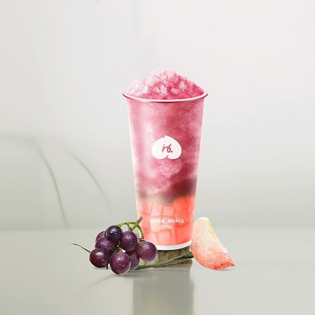 维C蜜桃葡萄冰