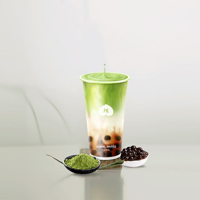 抹茶珍珠鲜牛乳