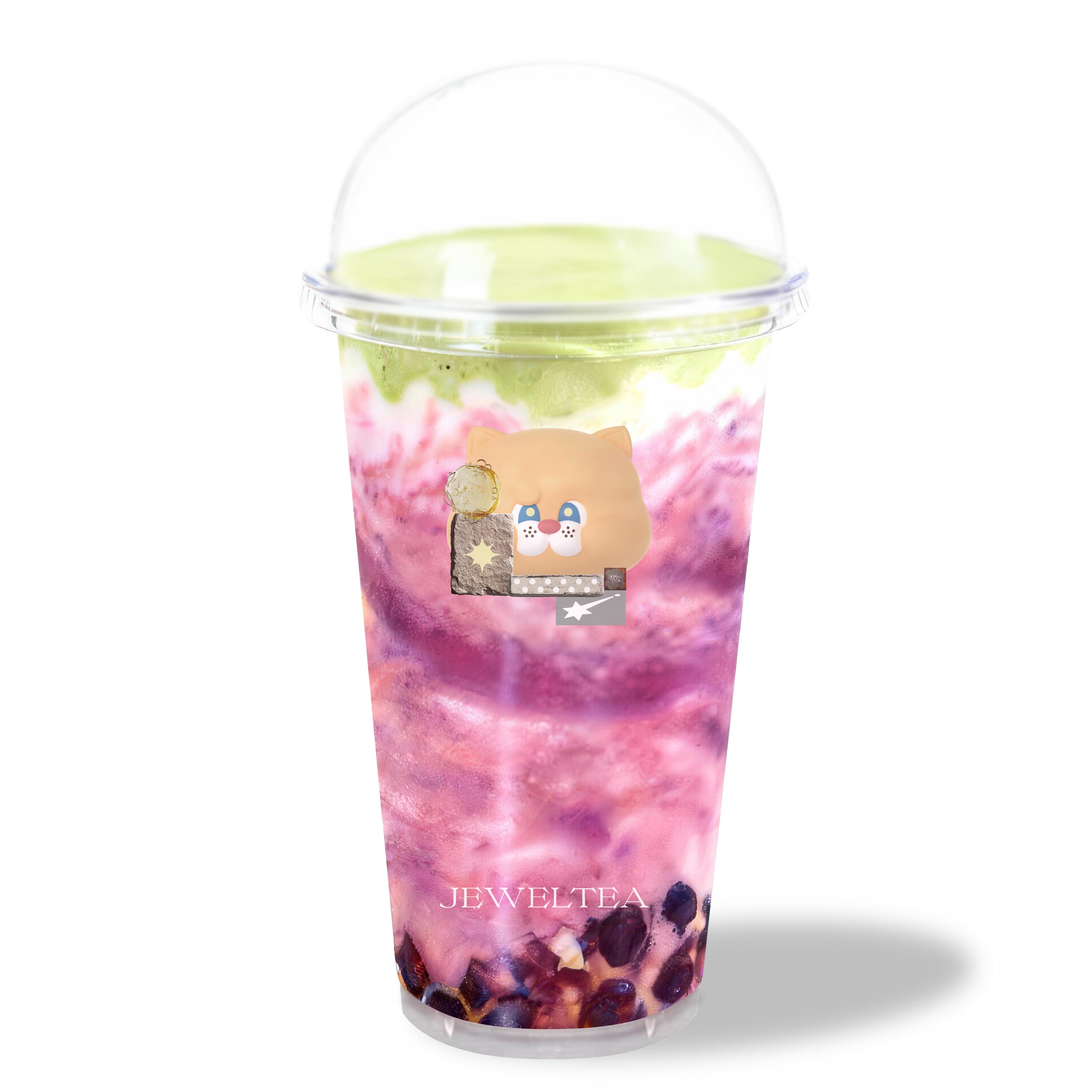 抹茶树莓黑加仑珍珠［限量］Matcha Berry Bubble Milk Tea