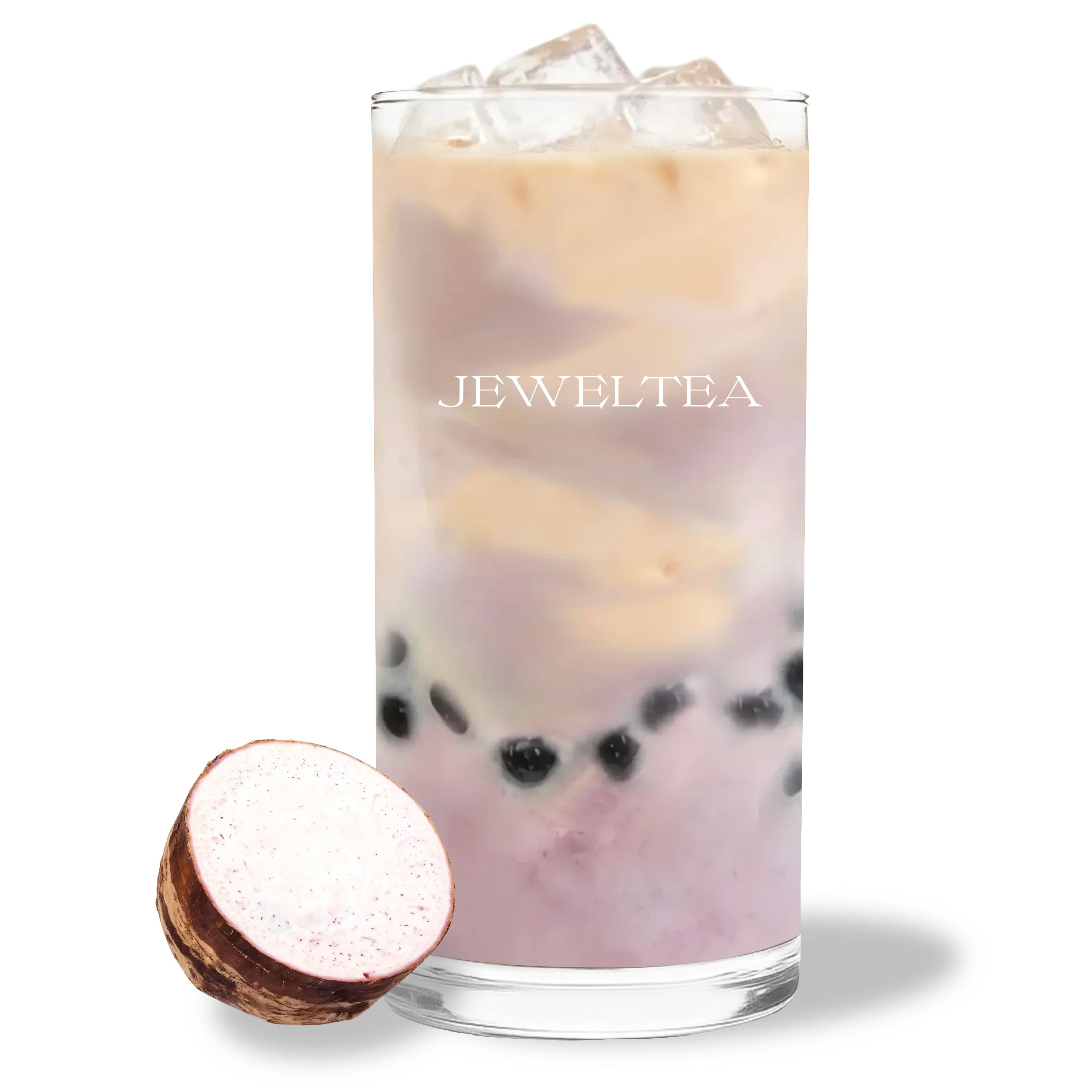 珍珠荔浦芋鲜奶茉莉Taro Jasmine Milk Tea