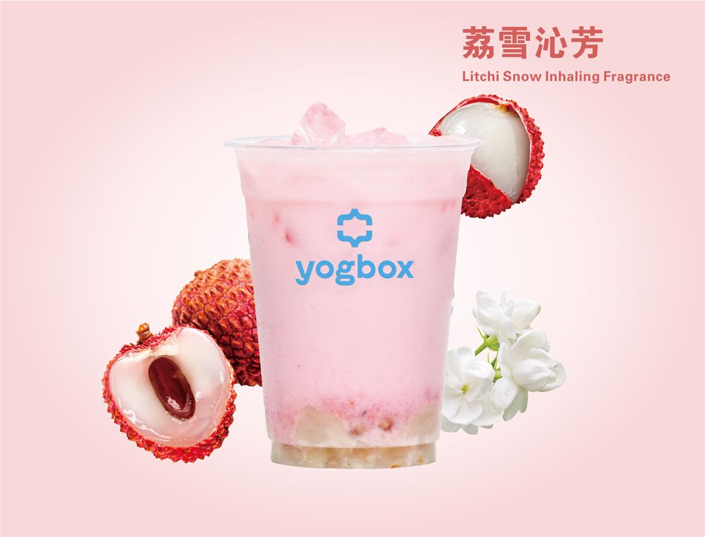 沁甜荔枝茉莉冰奶
