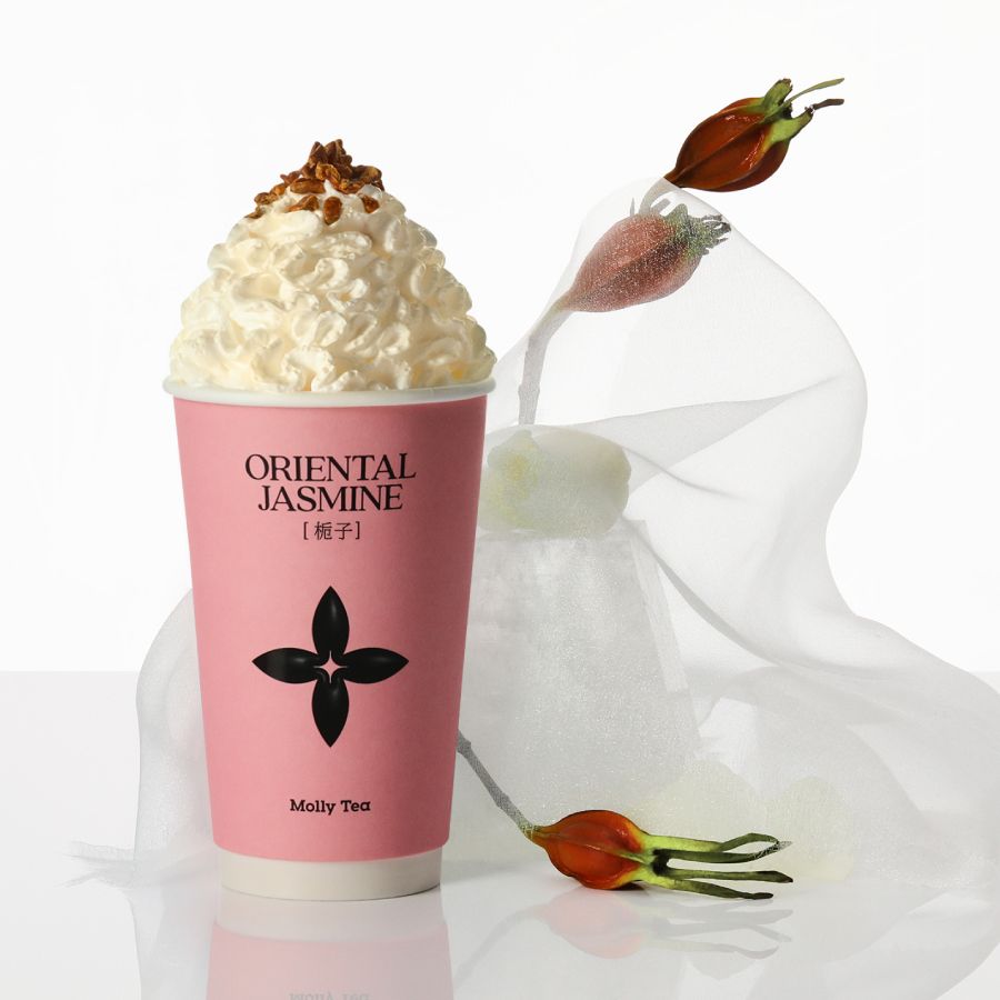 [餐饮单品]-茉莉奶白-一朵栀子花[中杯]