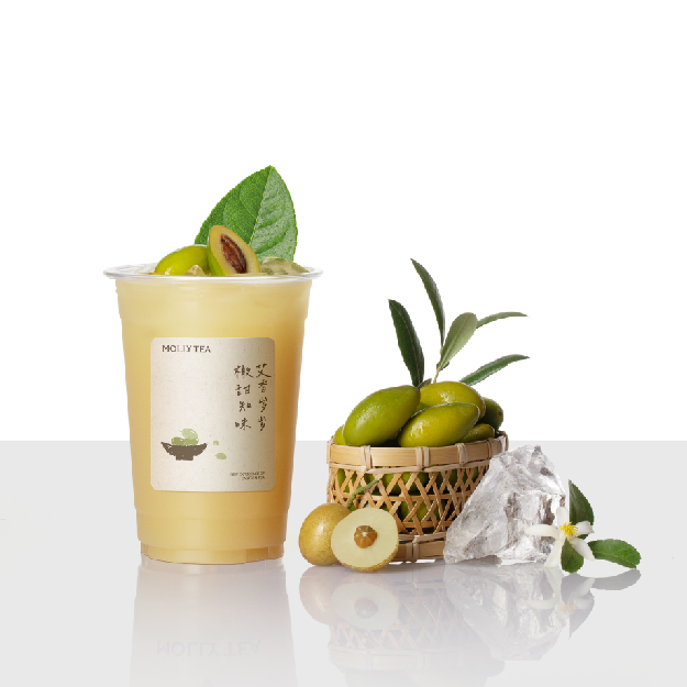 茉莉橄榄黄皮冰茶