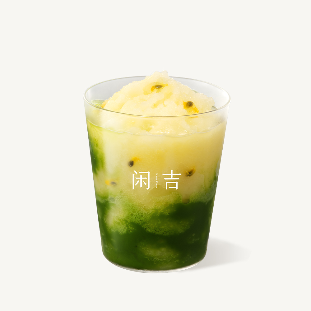 黃金百香果抹茶冰沙