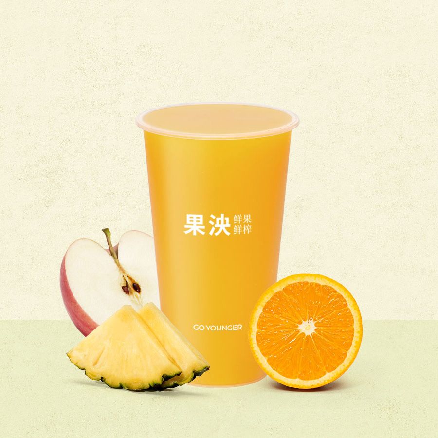 热带凤梨苹果橙