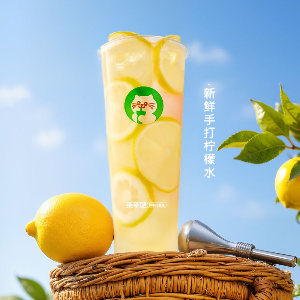  手打柠檬水