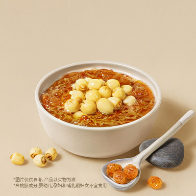 桃胶莲子鲜奶