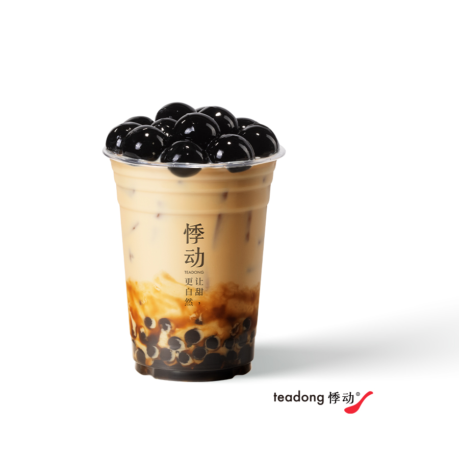 超大颗仙草珍珠奶茶