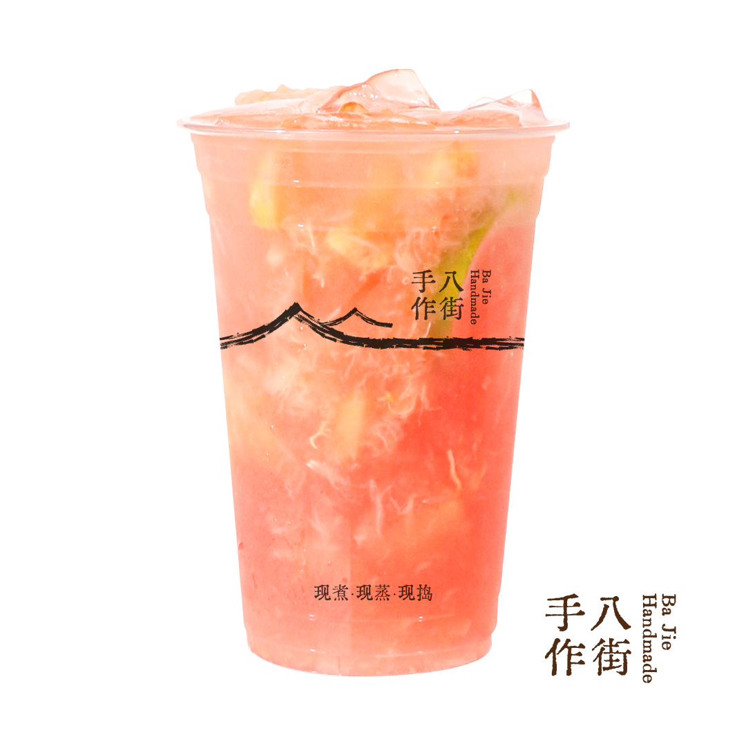 手剥 · 桃与树莓柠