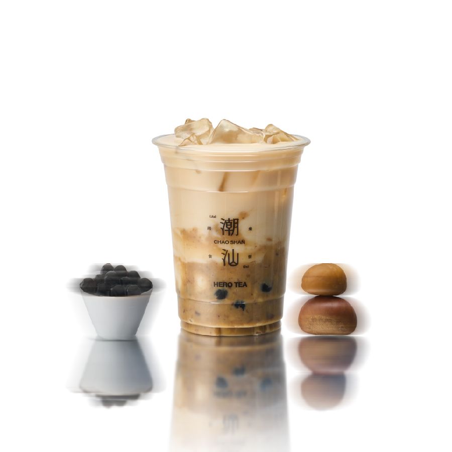 糖烤板栗奶茶