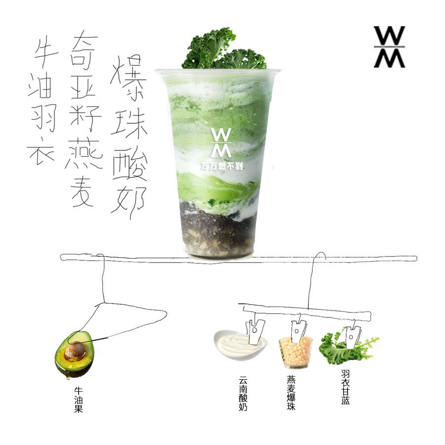 牛油果奇亚籽燕麦爆珠酸奶
