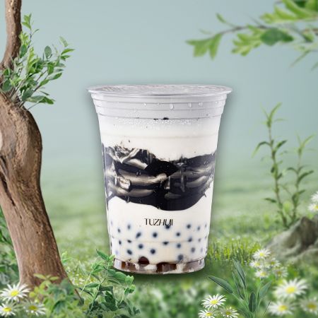 黑芝麻牛乳茶