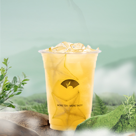 黄皮杨桃冰茶