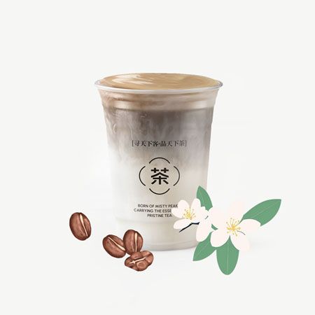 茉莉茶咖拿铁
