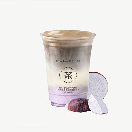 焙茶芋泥奶茶