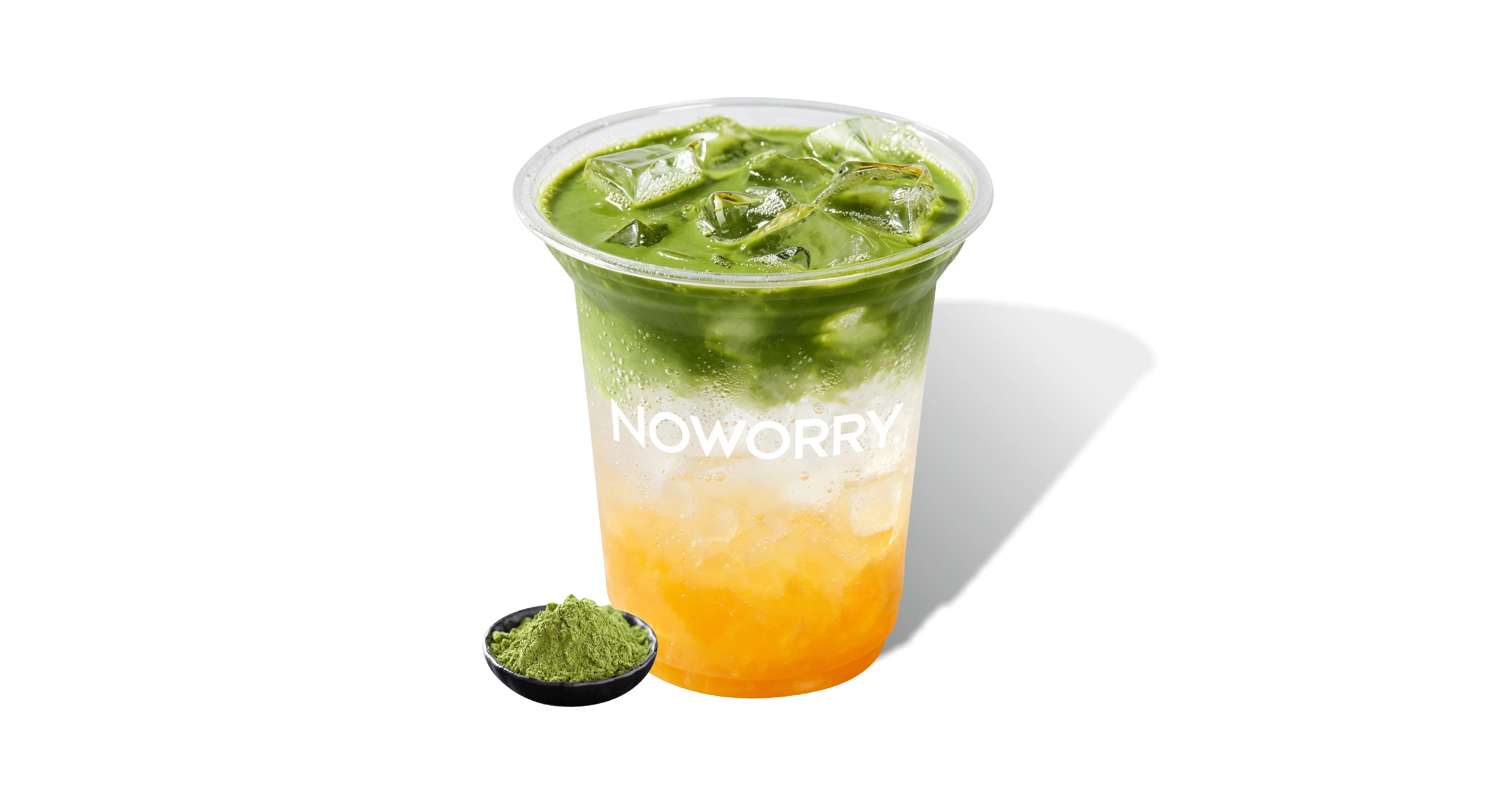 冰橙气泡抹茶