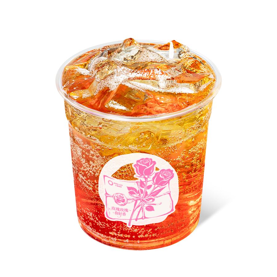 冰萃玫瑰气泡茶