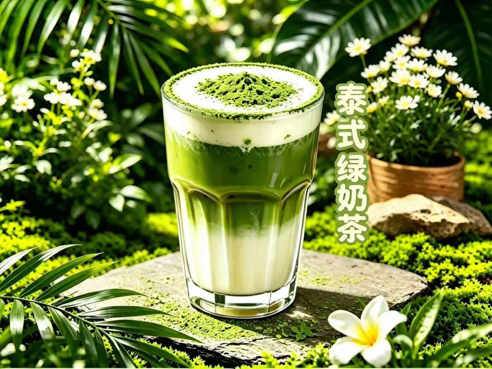 泰式绿奶茶（抹茶奶茶）
