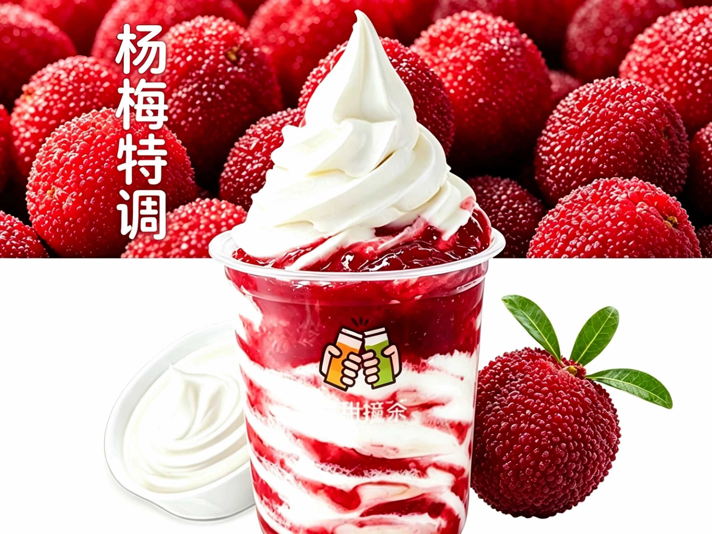 杨梅有料大圣代