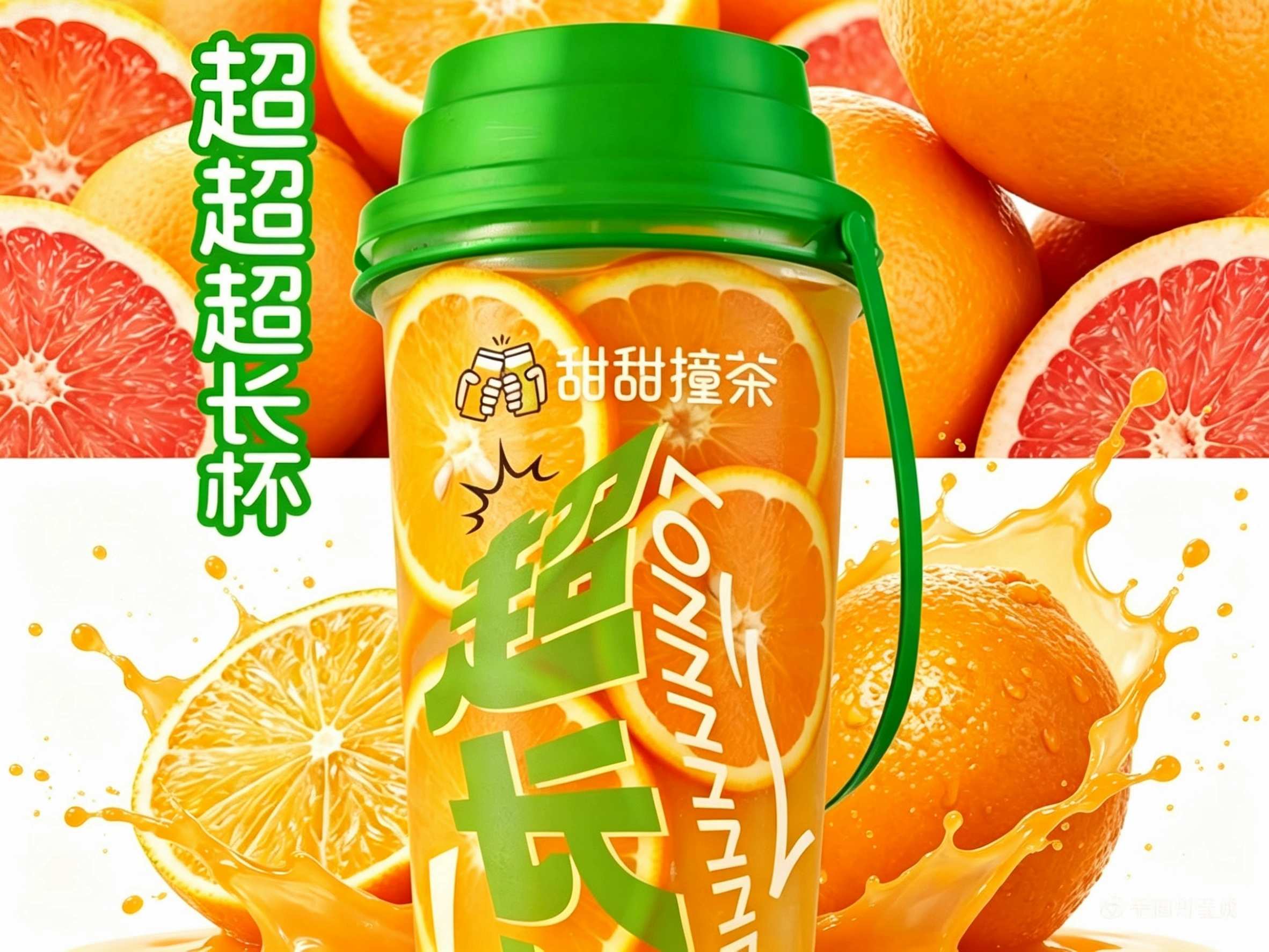超长杯爆汁橙柚