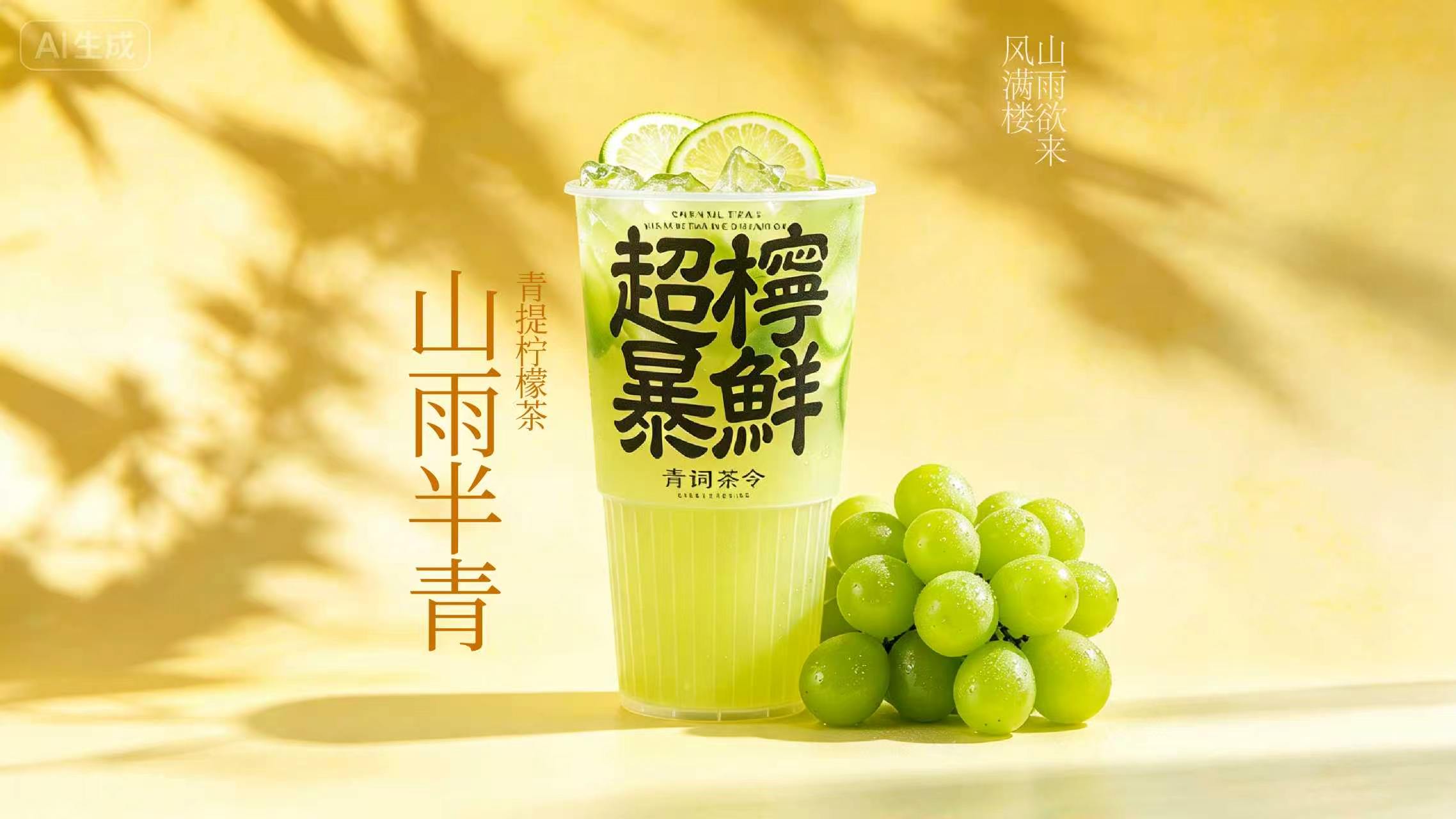 山雨半青