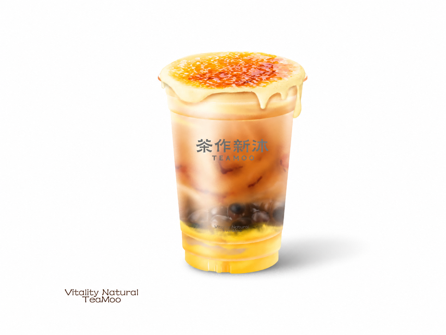 焦糖布蕾啵啵蛋糕奶茶