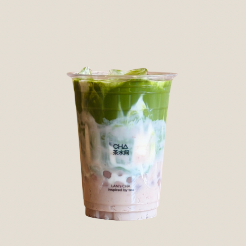 白兰抹茶芋泥奶茶
