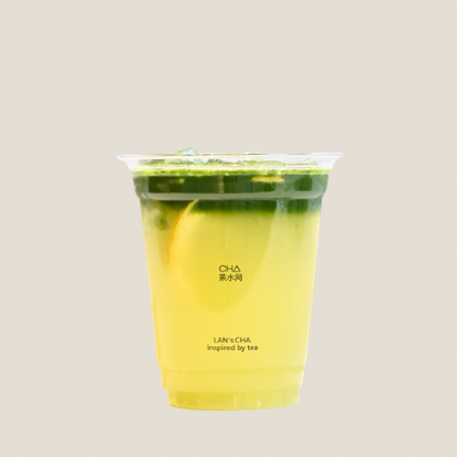 抹茶青柚冰茶