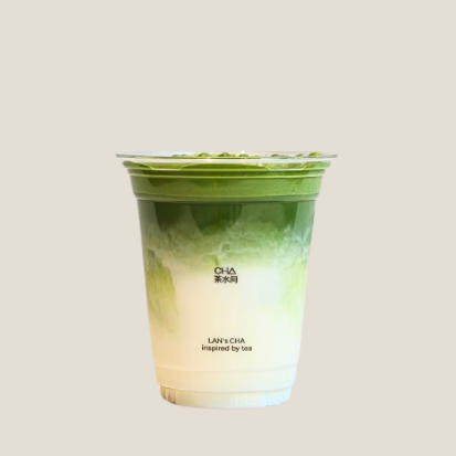 熱濃郁抹茶拿鐵