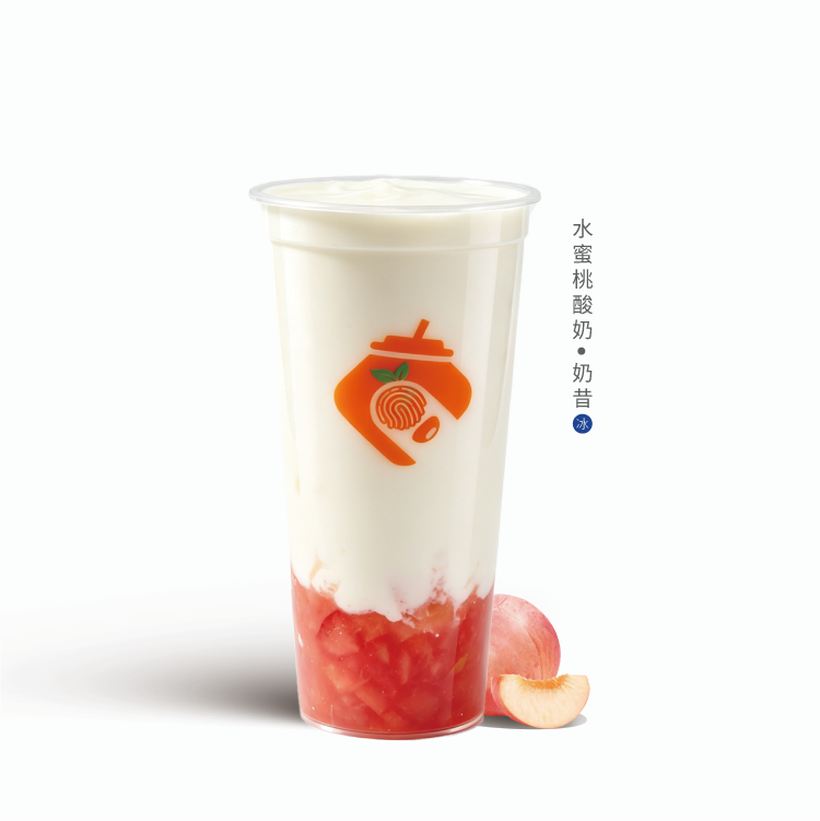 水蜜桃酸奶奶昔