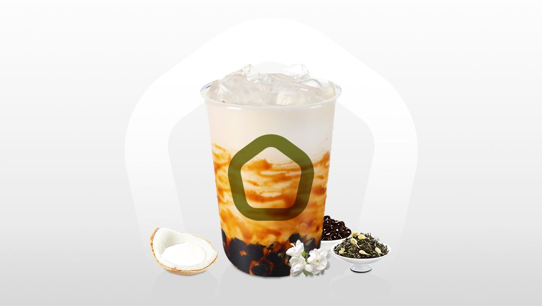 红糖珍珠抹茶椰