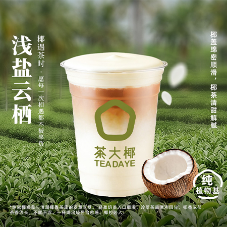 浅盐云栖（海盐奶盖+白桃乌龙/山茶花/鸭屎香椰子茶）