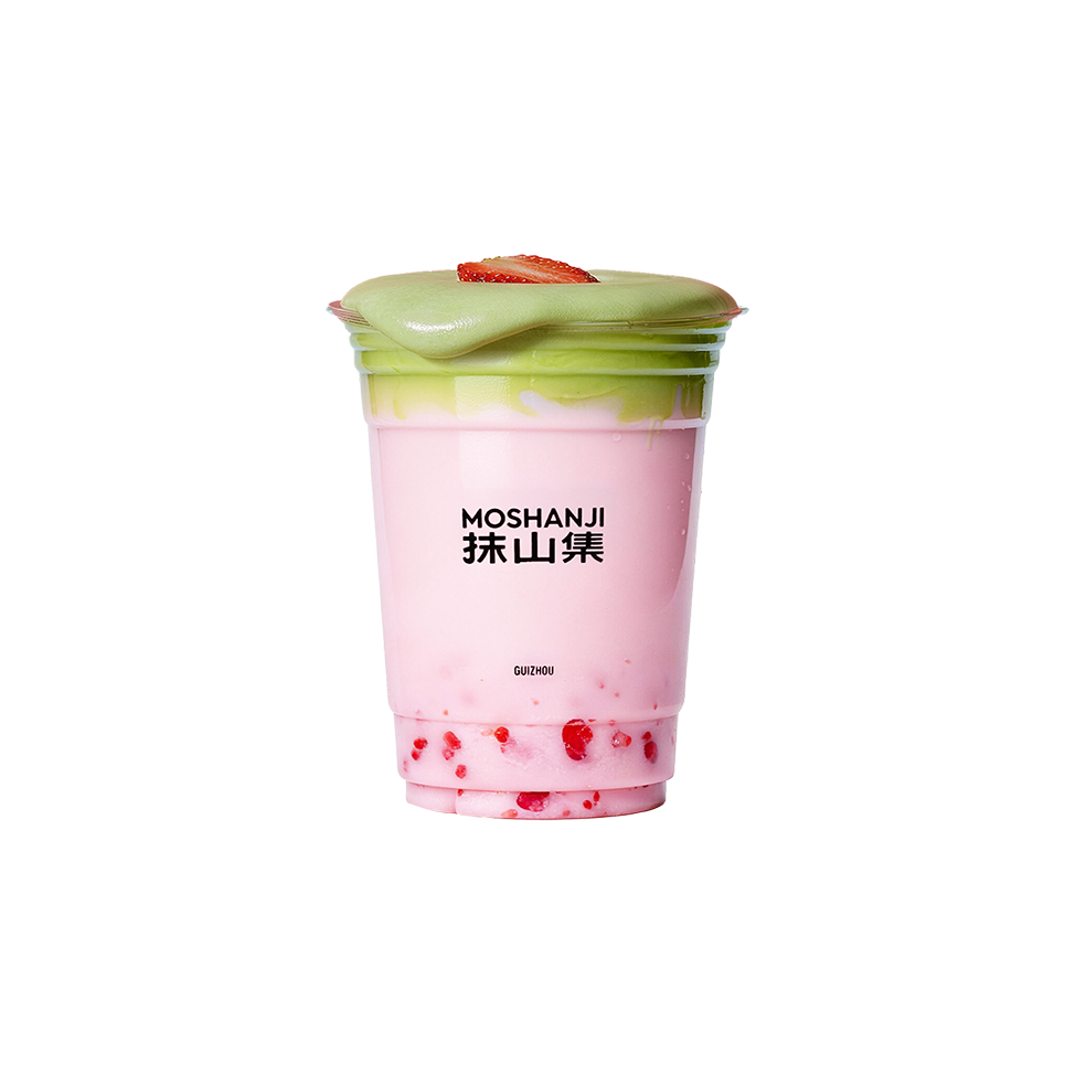 抹茶奶盖莓莓
