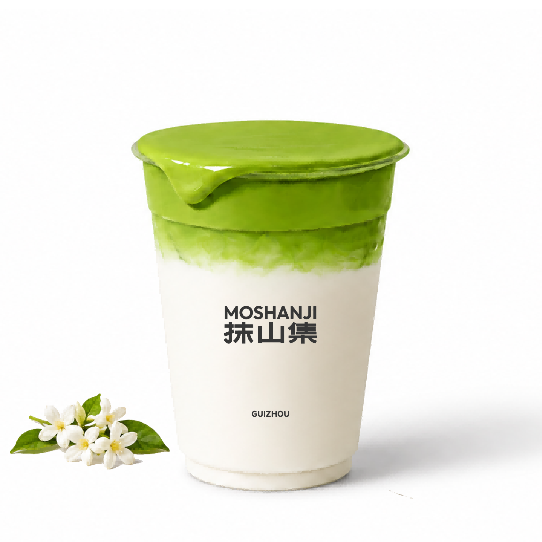 抹茶茉莉奶盖