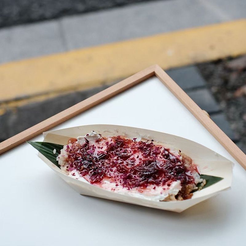 玫瑰酸奶粽子