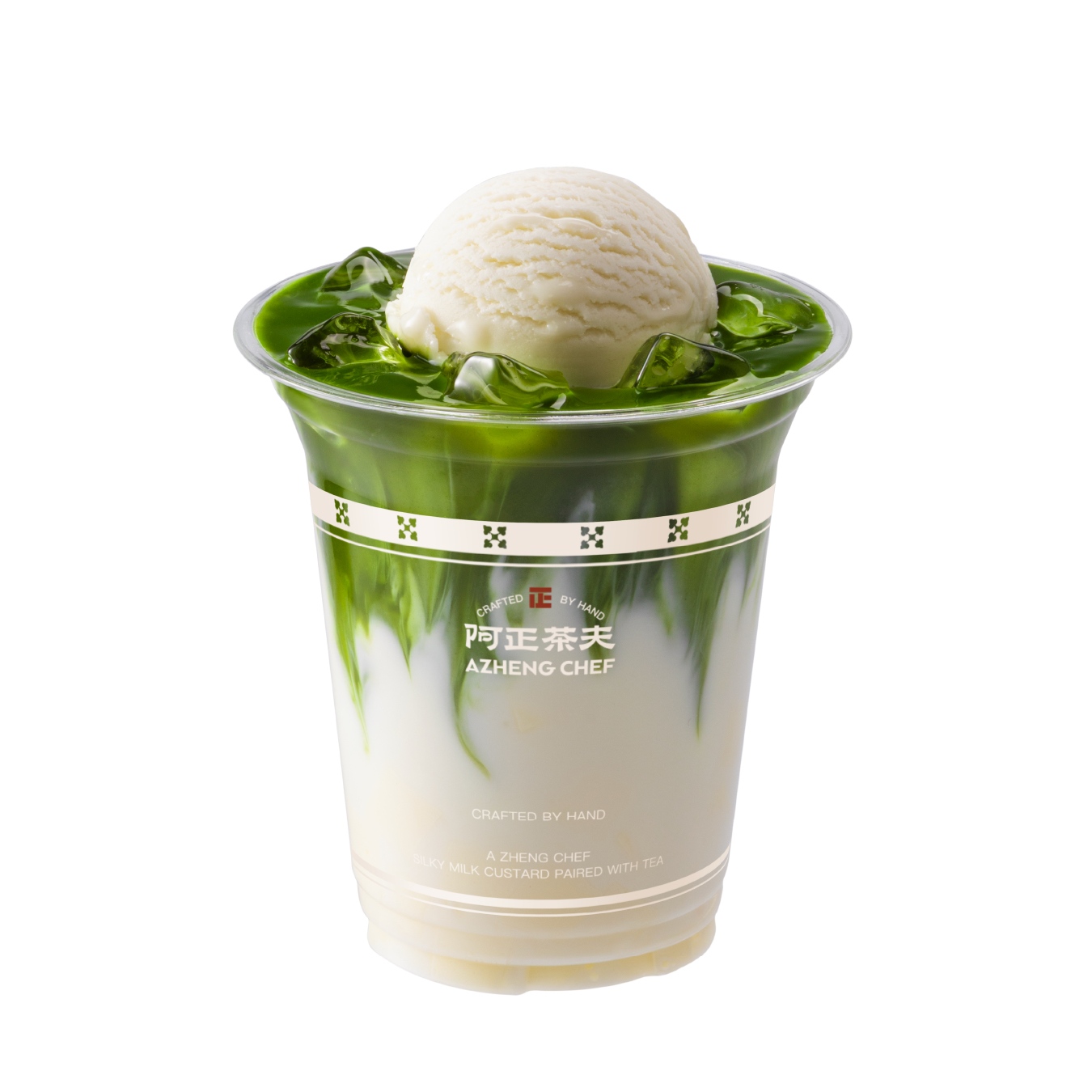 双皮奶冰淇淋抹茶
