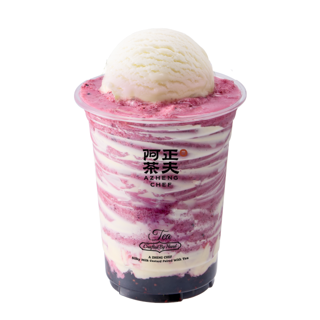 雙皮奶雪球桑葚糯酸奶