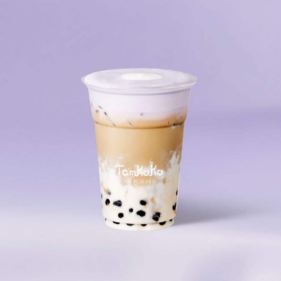 自在紫丨黑糖珍珠焙茶牛乳