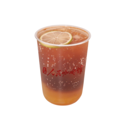 百香柠檬气泡果咖（500ml）