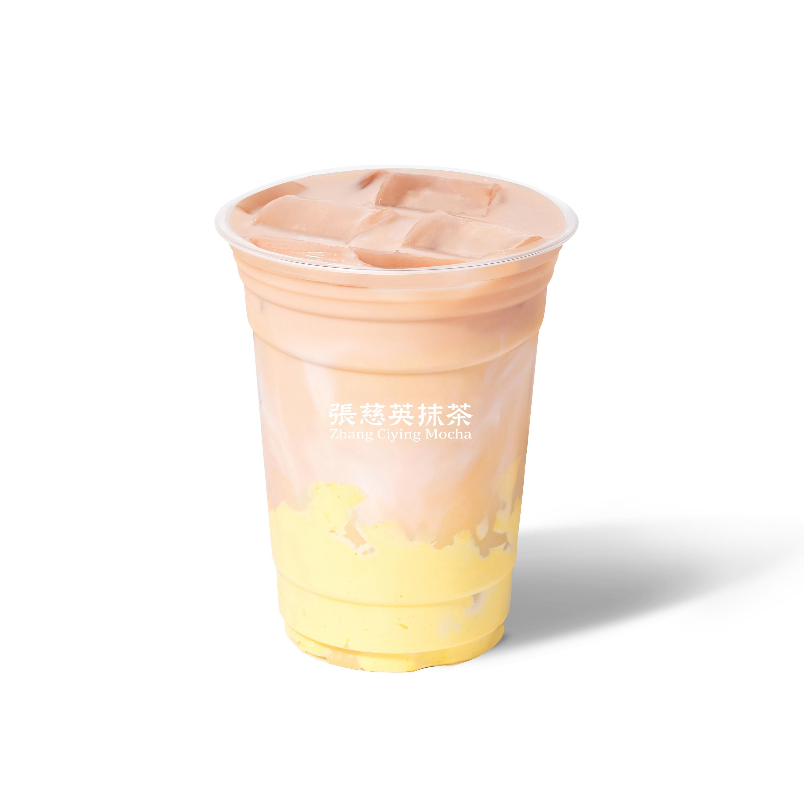 招牌布蕾蛋糕牛乳