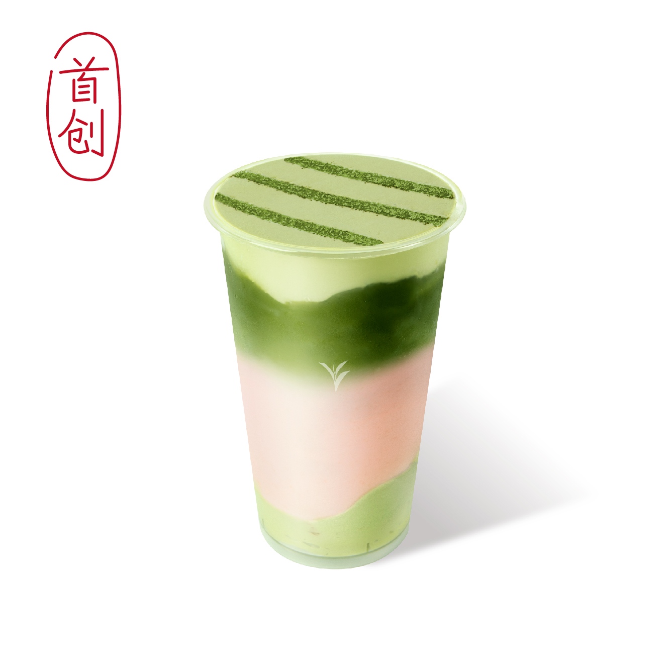 粉芭乐白巧抹茶雪酪