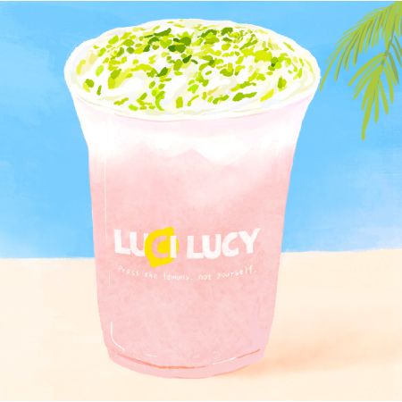 葡萄香柠奶盖