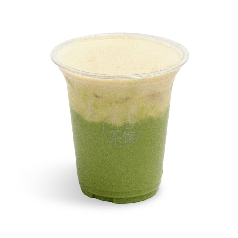 抹茶浓豆浆