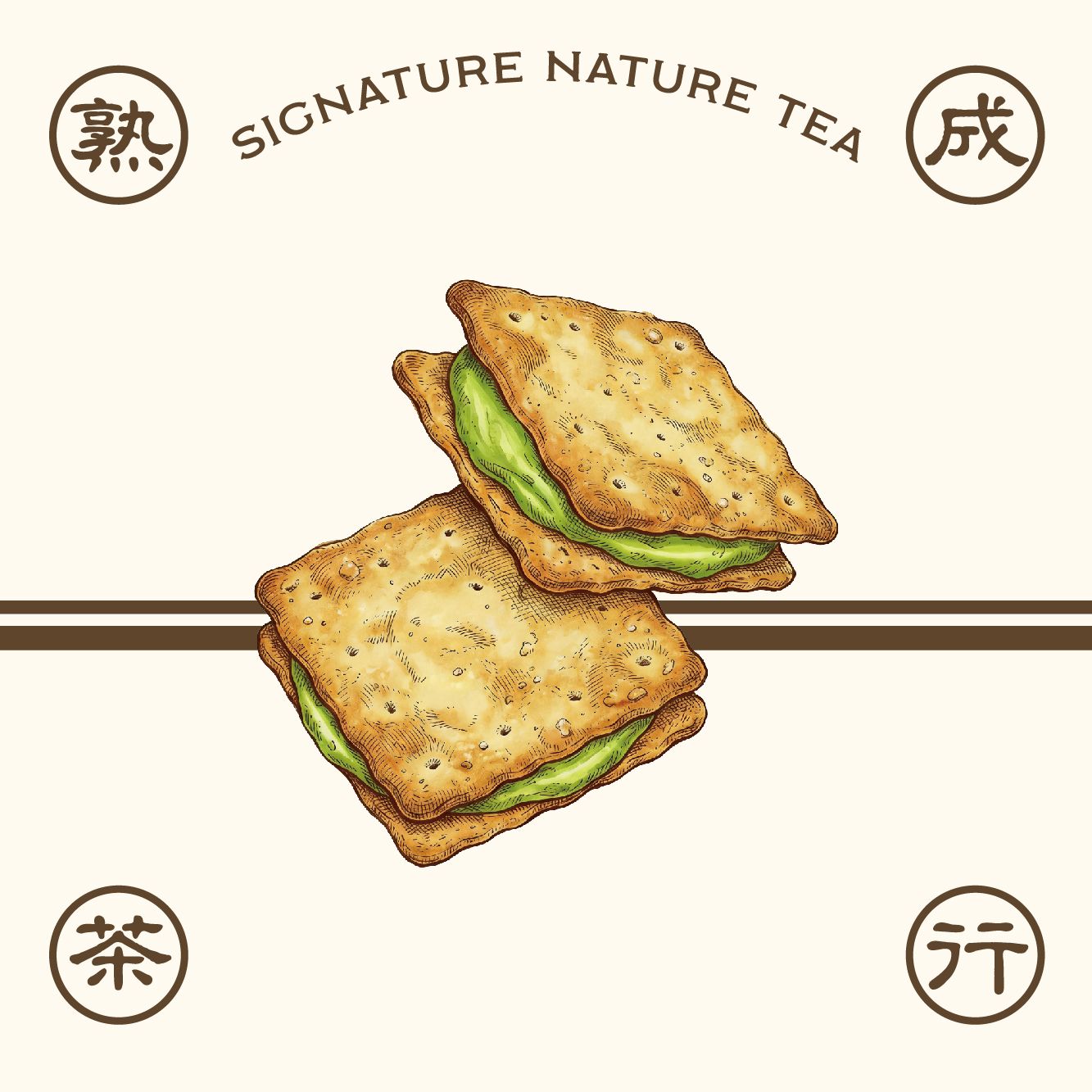 抹茶海盐拉丝牛轧饼干