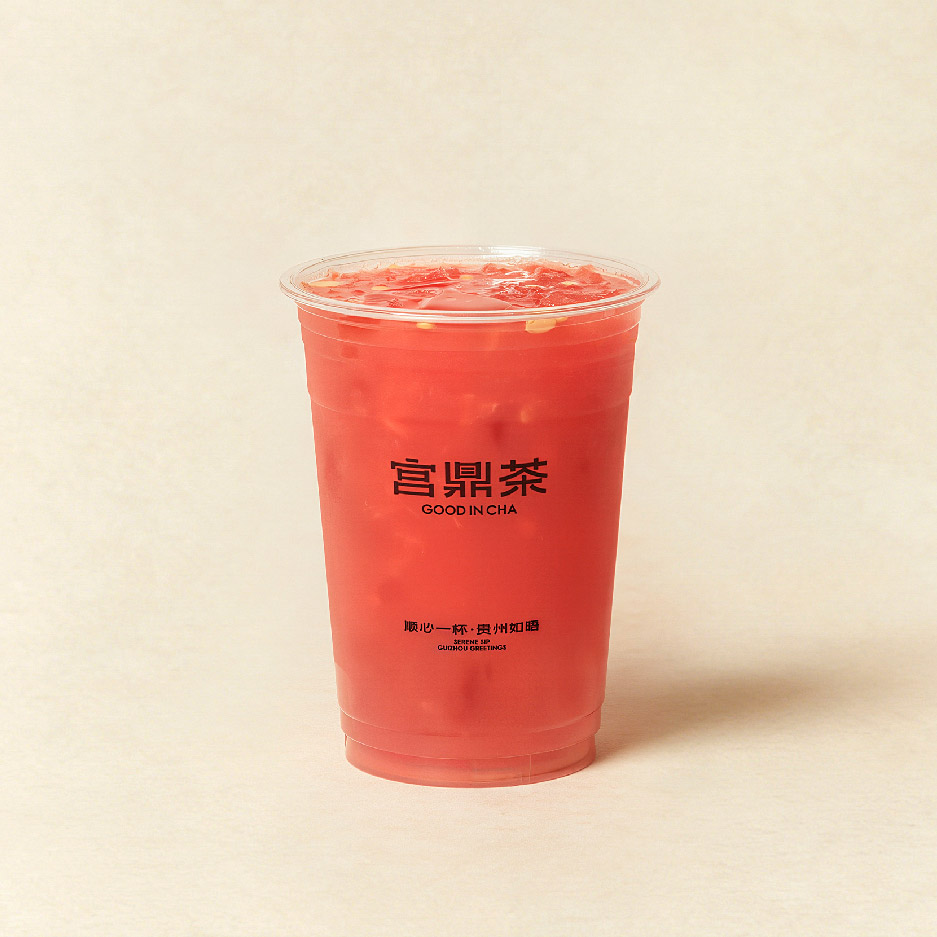 茉莉鲜榨西瓜冰茶