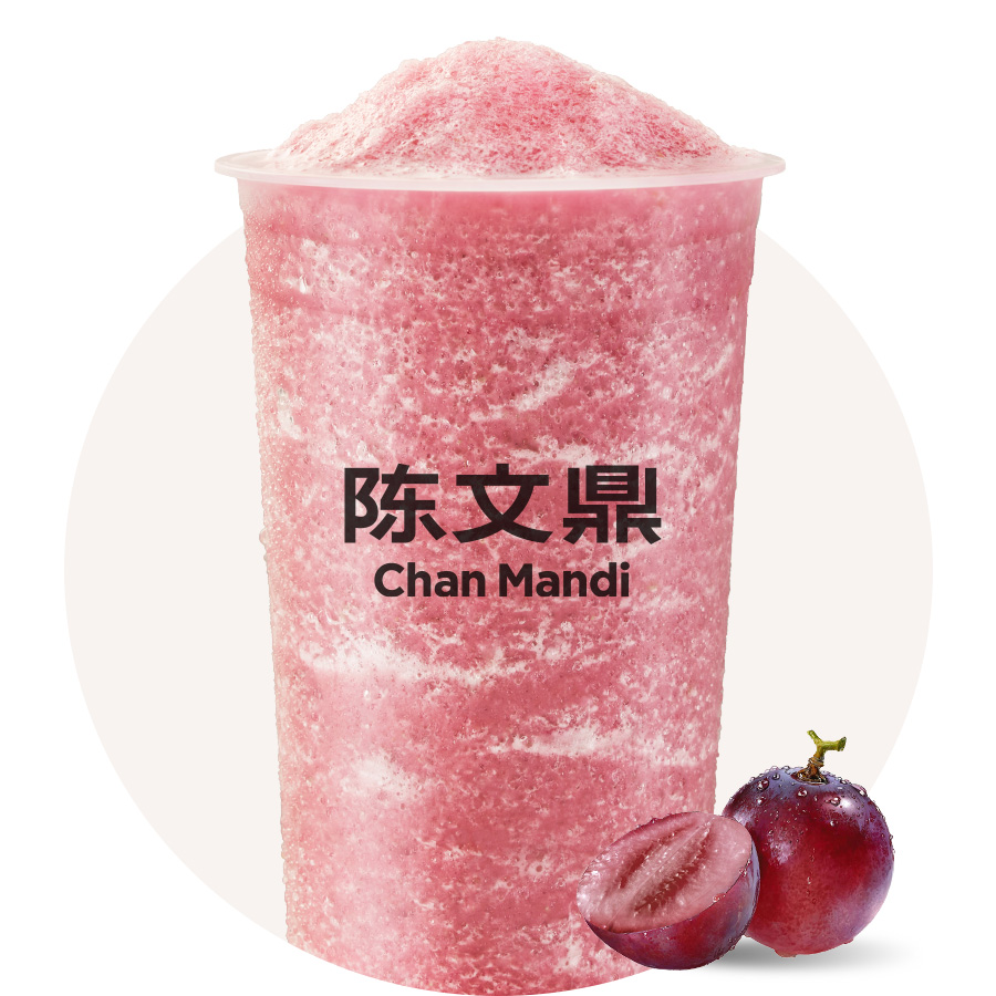 大杯葡萄冰沙