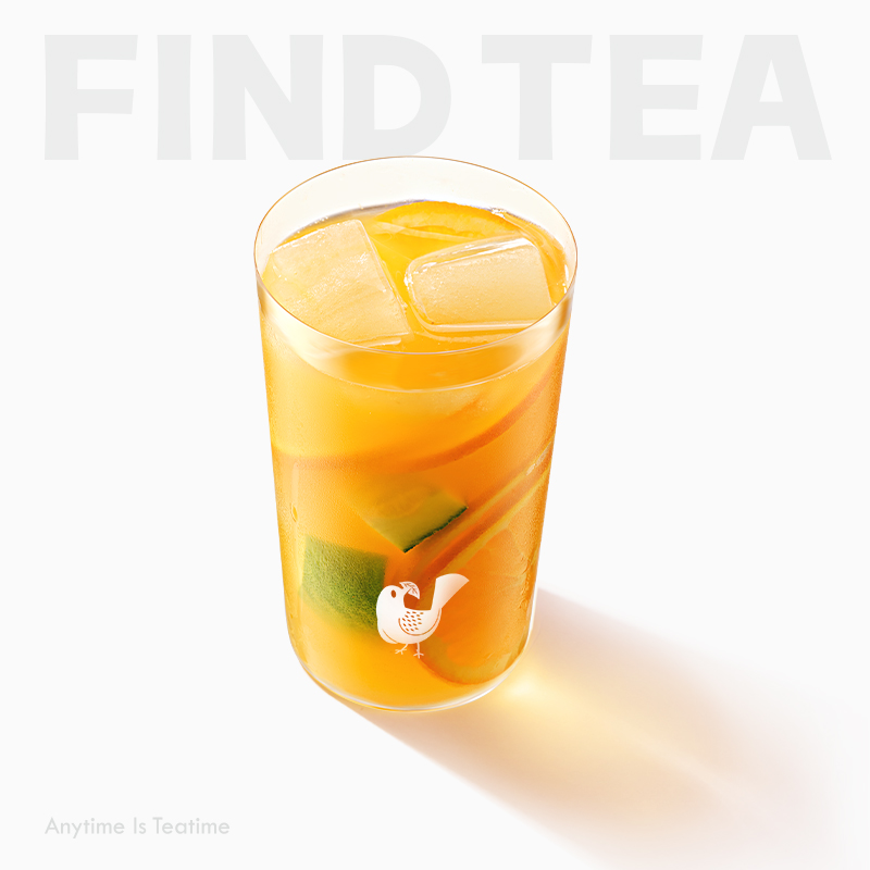 蜜桔鲜橙冰茶