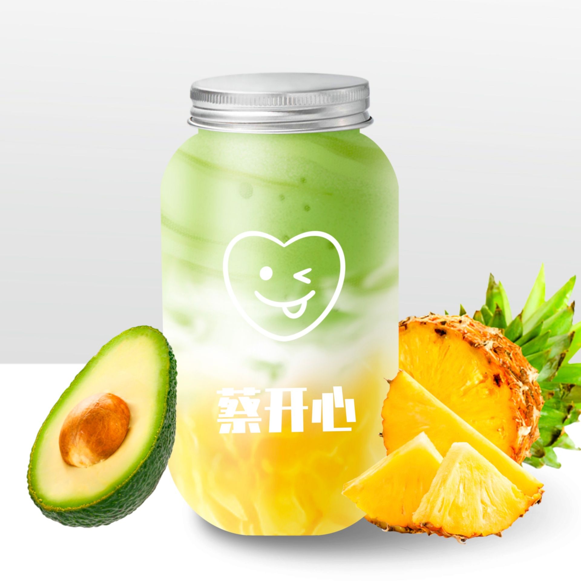 牛油果凤梨奶昔