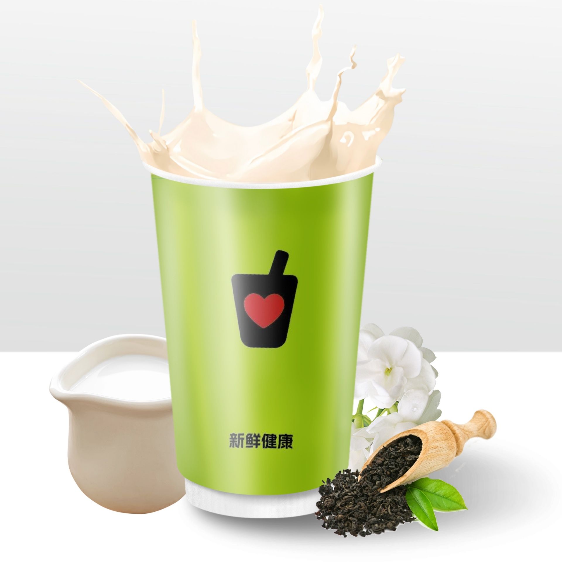 烟雨茉莉.鲜奶茶