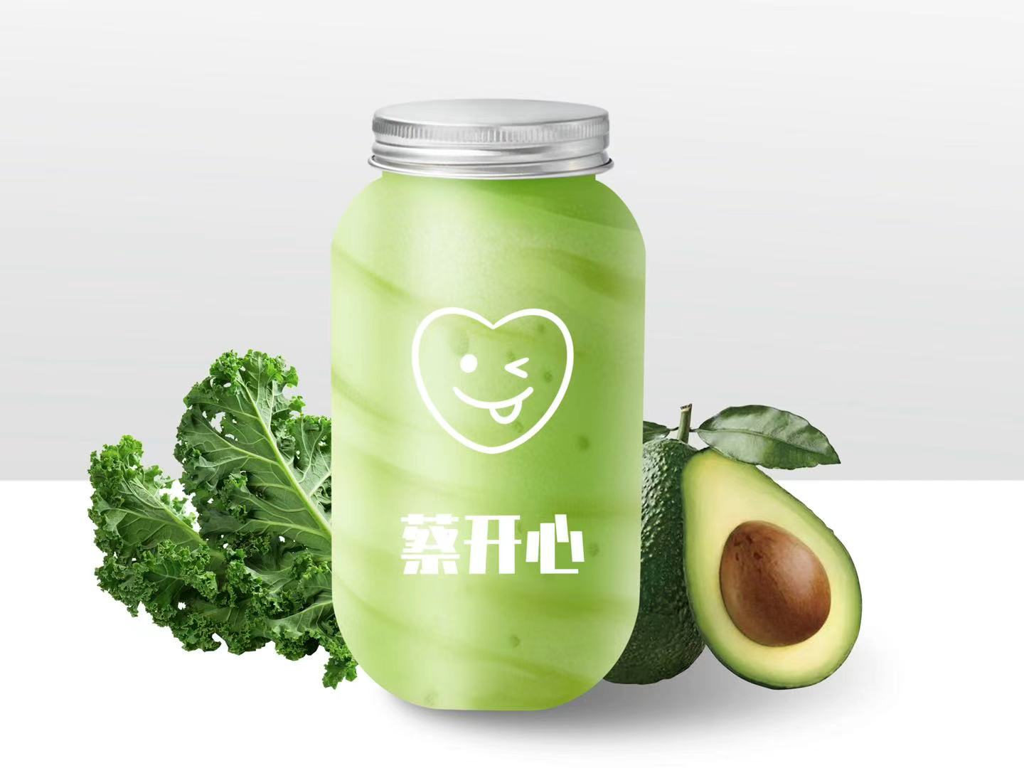 牛油果羽衣甘蓝超模绿酸奶